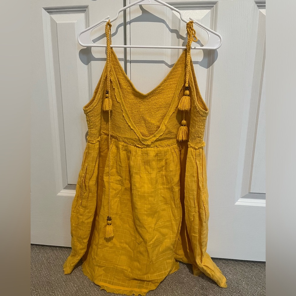 Bright Yellow Free People Frock Dress